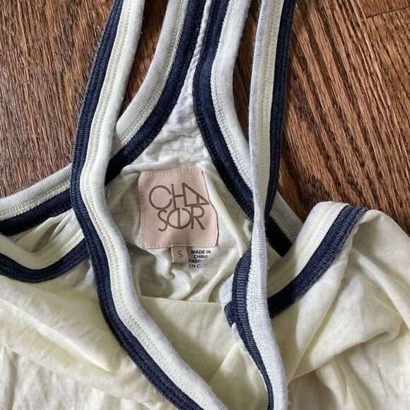 Chaser Light Yellow Racerback Sheer Tank Top - Picture 3 of 4